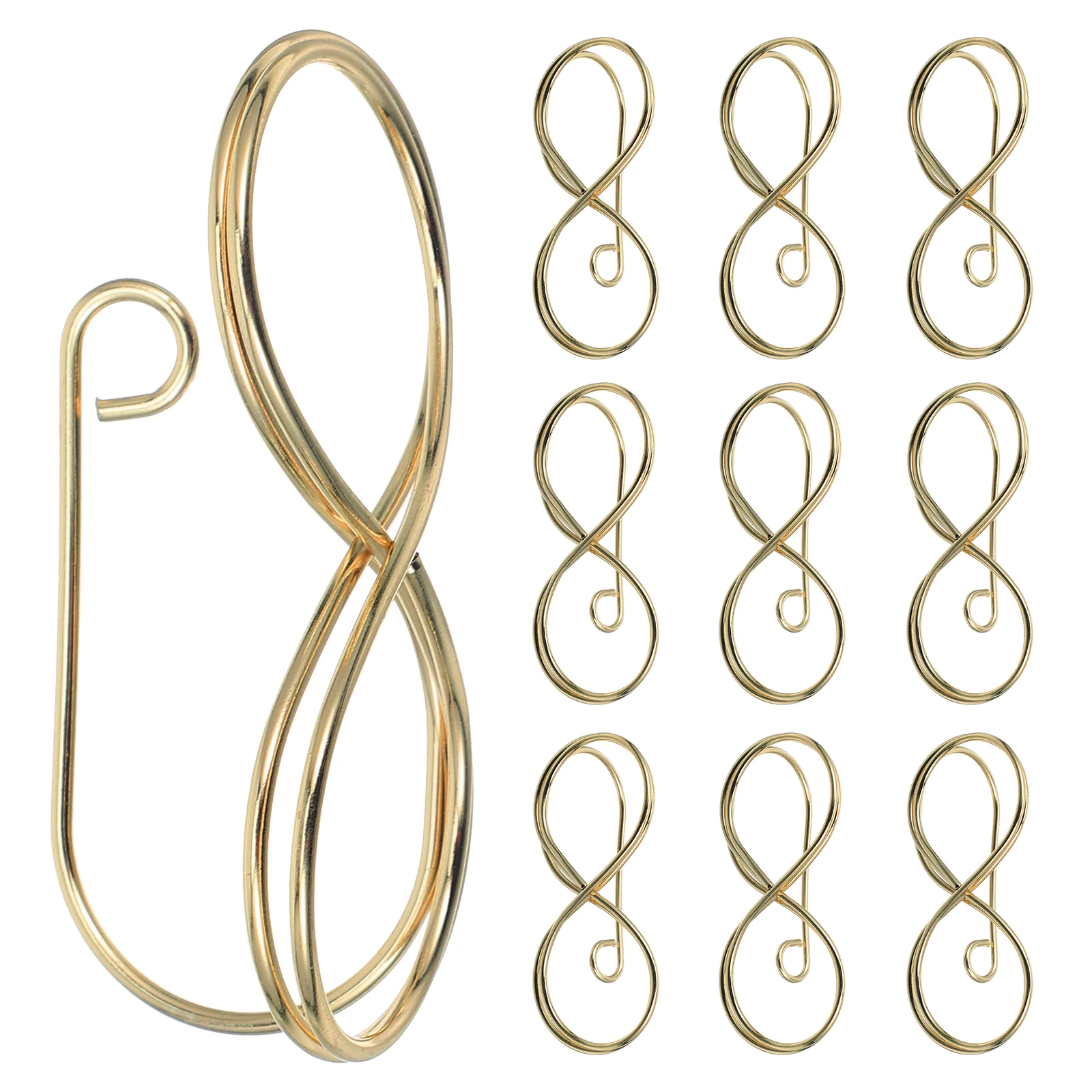 

10Pcs Memo Clips Metal Photo Holders Gold Standing Table Card Holder Wedding Place Card Creative Paperclips