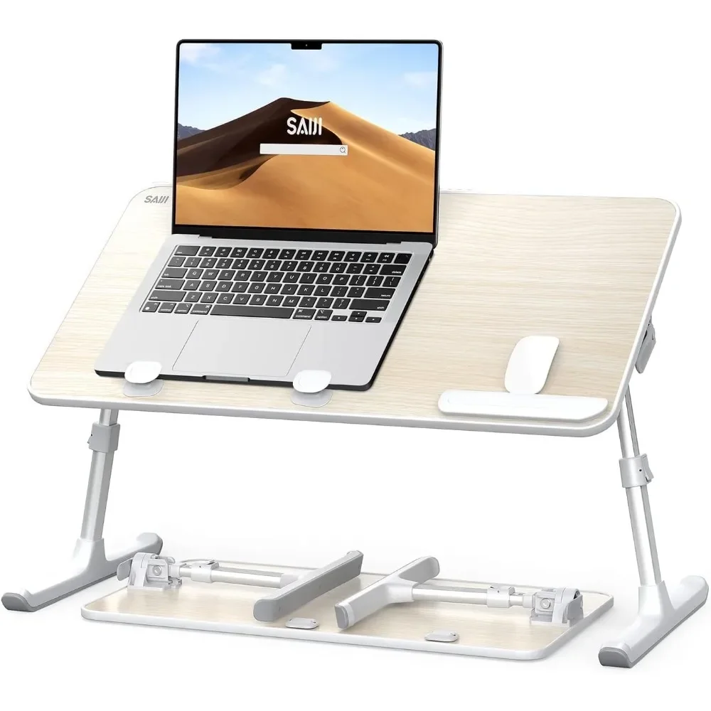 

Lap Desks Bed Trays for Eating Writing, Adjustable Computer Laptop Stand, Foldable Lap Table in Sofa and Couch（23.6 x 13Teak