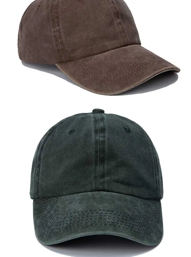 Maßgefertigte Baseballkappe Herren Outdoor-Kappe aus Gewaschener Baumwolle Sonnenschutz-Mütze Weiche Kappe mit Individueller Stickerei Logo Damen-Kappe – Detail 9