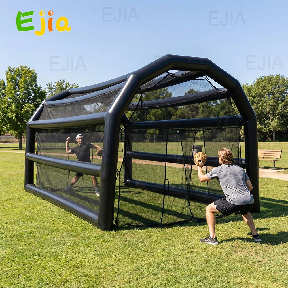 USA Lager 20ft-6m Aufblasbares Tenniszelt Baseball-Käfig Fußballplatz-Käfig Aufblasbares Baseballfeld Softball-Schlagzelt