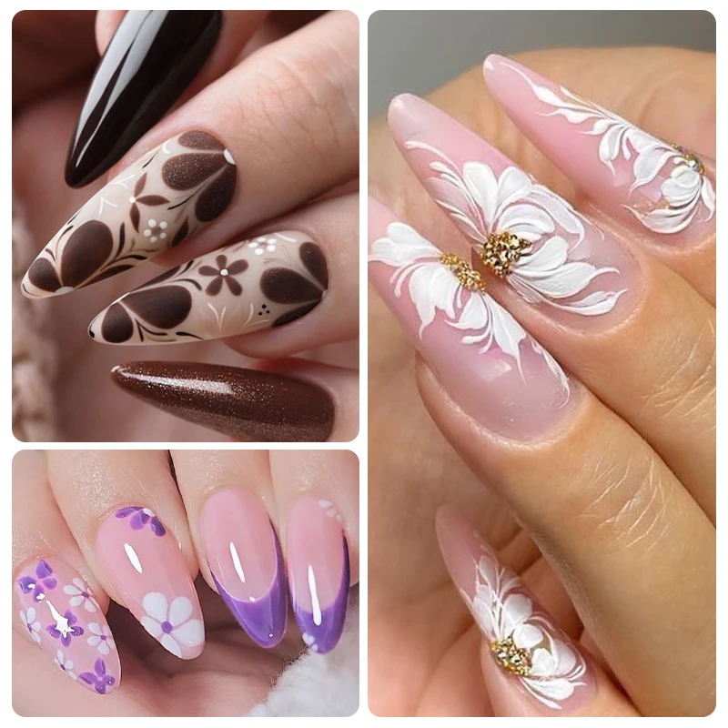 MTSSII 3D-Skulptur Malerei Gel Nagellack Verbesserte feste Schnitzerei Sand Creme Gel Nail Art DIY geschnitzte Gips bemalte Blumen