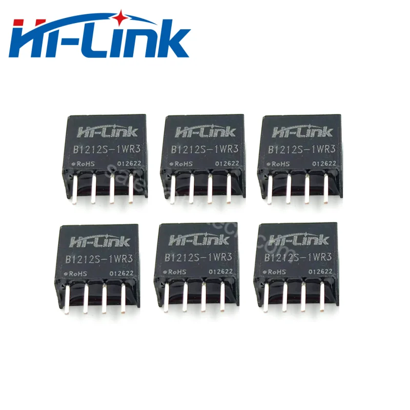 Hilink-Módulo de Alimentação Isolado DC, B1212S-1WR3, 12V a 12V, Alta Eficiência, Baixa Ondulação, Inteligente Doméstico, 2Pcs por Lote
