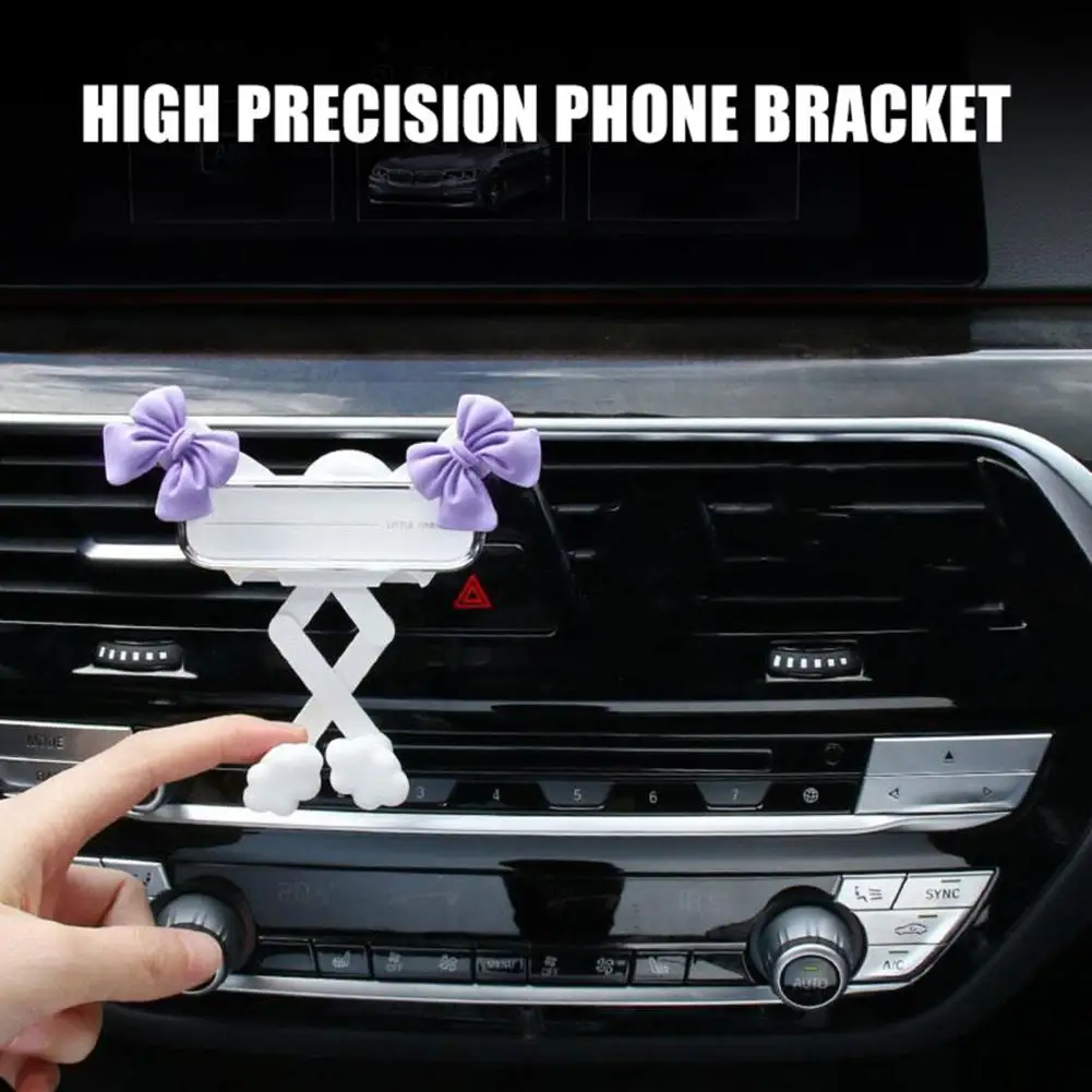 

Phone Holder Cartoon Shape Car Mobile Phone Stand with High Stability Universal Fit Air Vent Holder for Simple Installation
