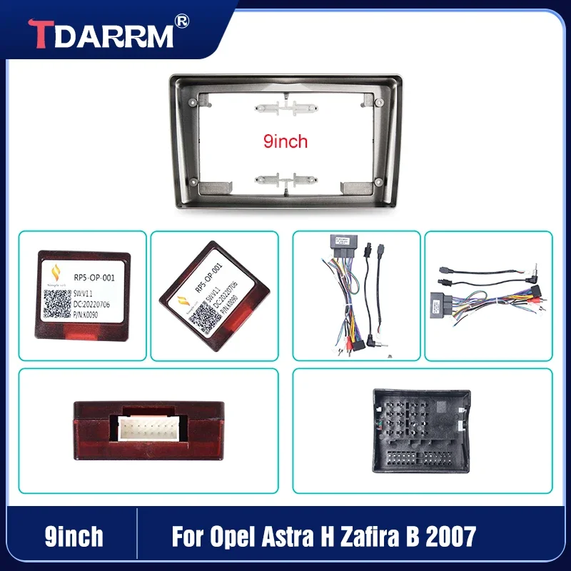 

For 2007 Opel Aatrs Zafira Car Radio Audio Screen Frame Multimedia Video Player Harness Frame