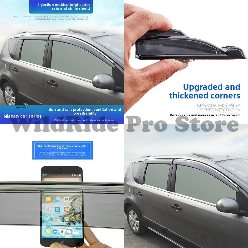 

1 комплект дождевиков Nissan Livina 07-15, модификация модели, защита от дождя для окон Juanyi, дефлекторы от дождя, подходят для прямых продаж с фабрики