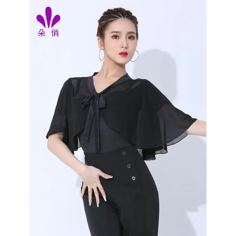 2024 Woman Latin Dance Clothes Professional Practice Clothes Top Women\'s New Latin Dance Leotard Modern Dance Clothes 2409