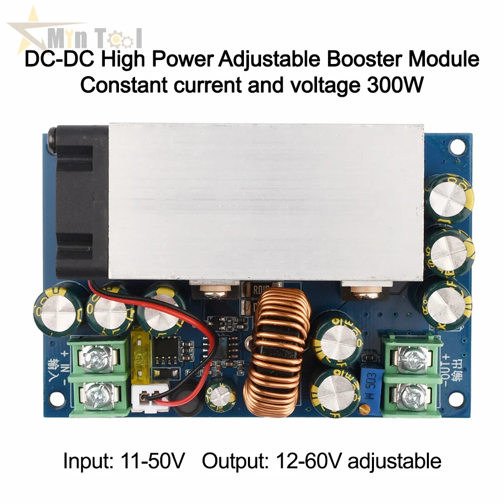 300W High Power DC-DC 20A Adjustable Step Down Buck Converter Module DC11-50V to DC12-60V Step Down Module Power Supply