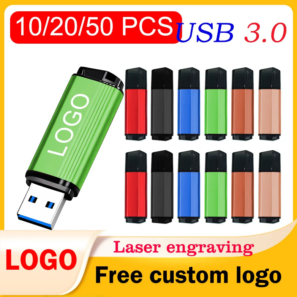 

10/20/50 шт./лот, бесплатный флэш-накопитель с логотипом USB 3,0 8 ГБ 16 ГБ 32 ГБ 64 ГБ, креативный бизнес-подарок, новый флэш-накопитель u диск