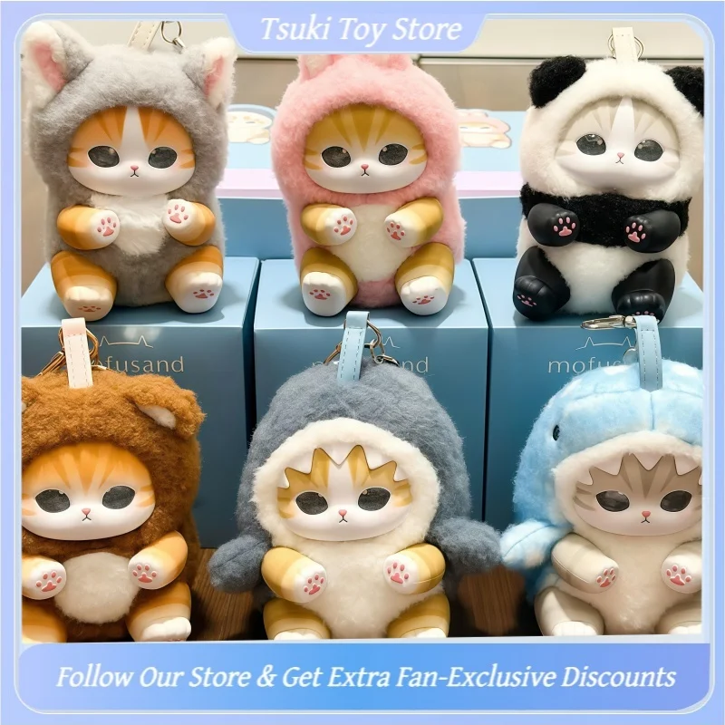 

Оригинальная коллекционная серия плюшевых игрушек Mofusand Fluffy Kittens: виниловые фигурки в закрытой упаковке, серия Shark Cat Kiramekko, игрушки-сюрпризы, милые игрушки, подарки