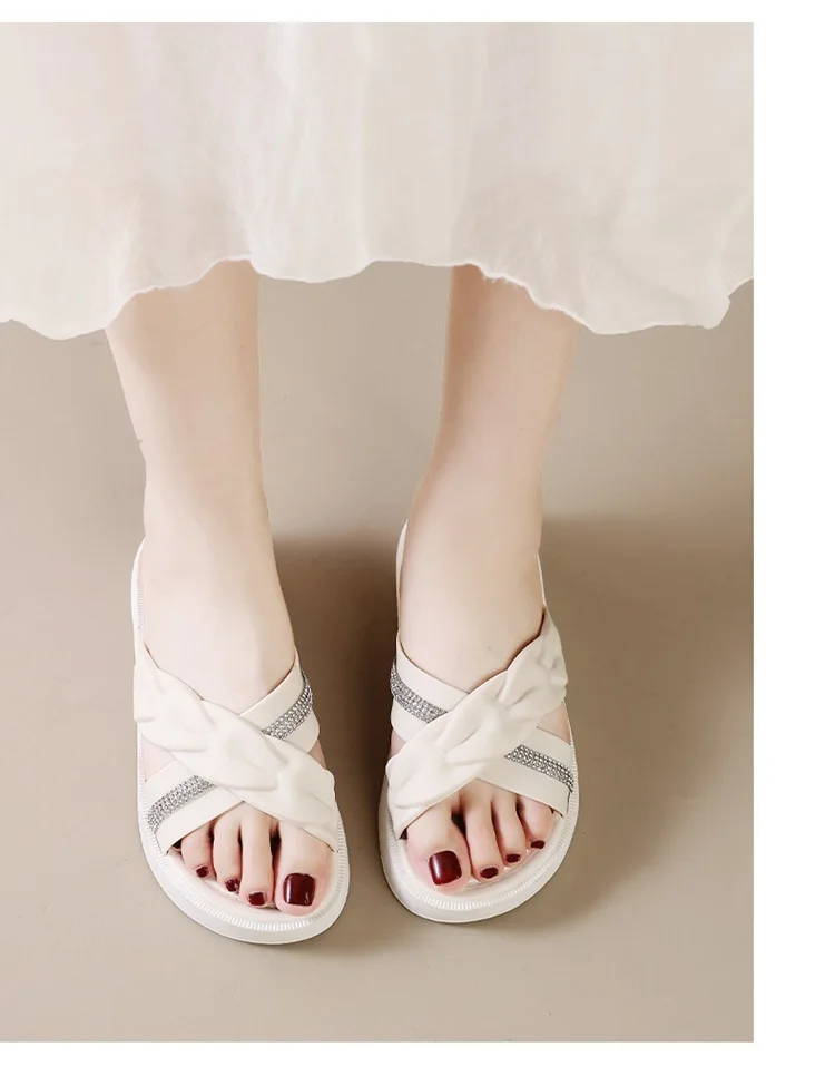 2026 Sommer Neue Mode Damenschuhe Pantoffeln Bequeme Plateau-Schuhe Hohe Absätze Freizeit Blumen Outdoor Strand Pantoffeln für Frauen – Detail 16