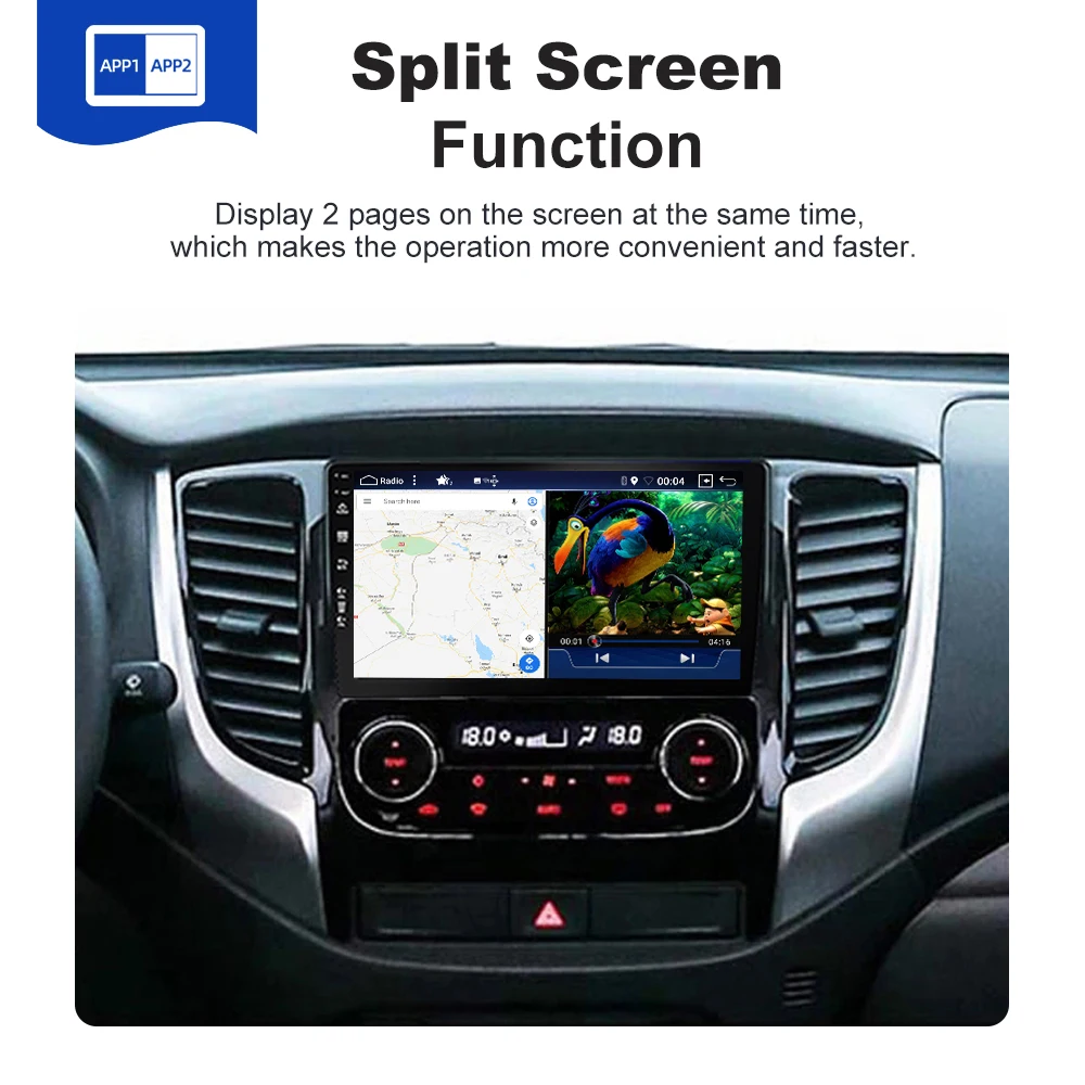 Android 12 For Mitsubishi Pajero Sport 3 L200 5 Triton 3 2015 2016 2017 2018 2019 Car Radio Multimedia Carplay Screen GPS Navi