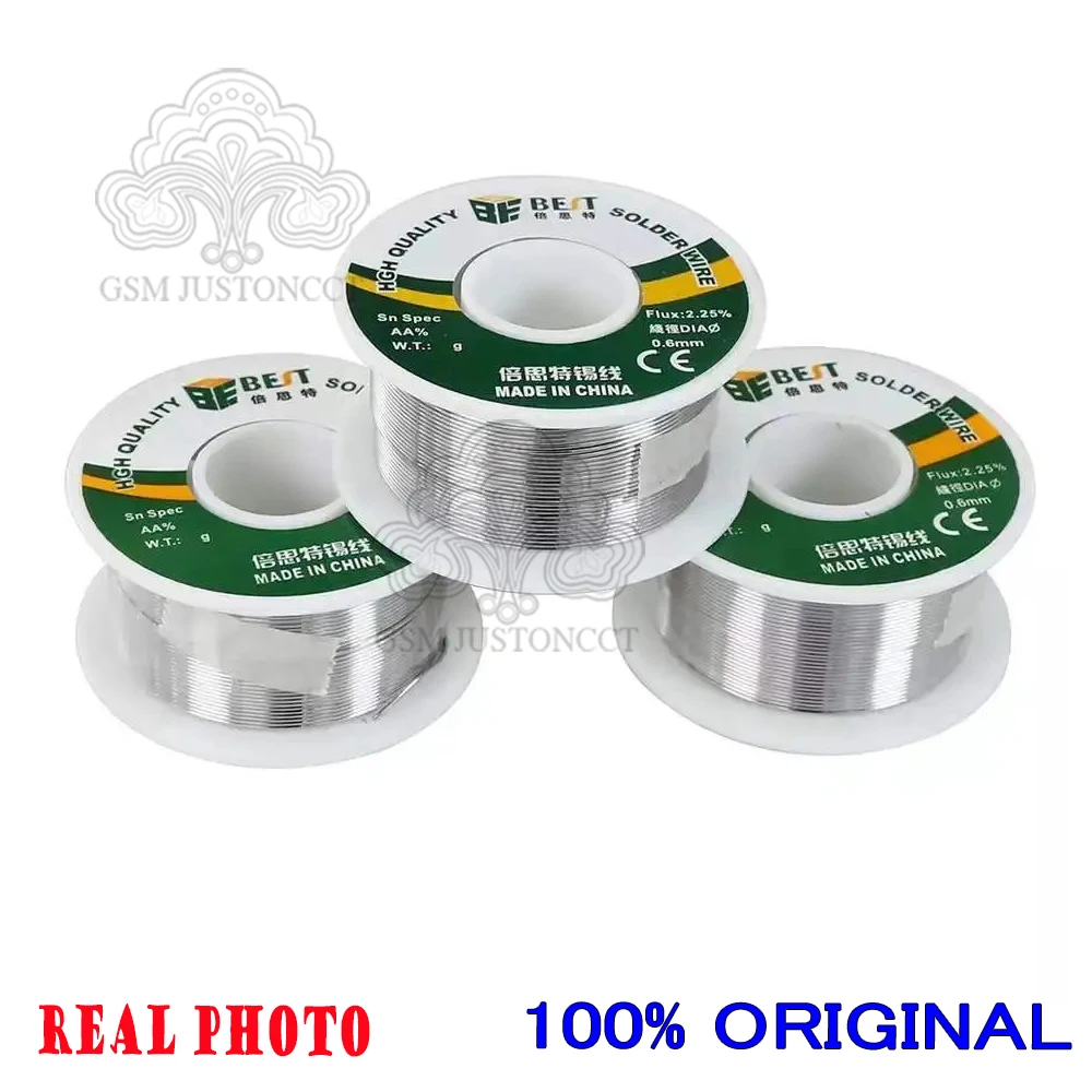 Kawat Solder Terbaik, Rosin, Tin, Leleh, Rendah, LCD, 50G, 0.3mm, 0.4mm, 0.5mm, 0.6mm, 0.8mm