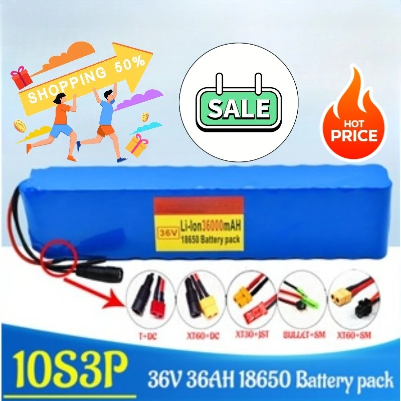 

10S3P 36V 36ah Battery Pack, 18650 Lithium-ion Battery, 500W, for High-power Motorcycle Scooters
