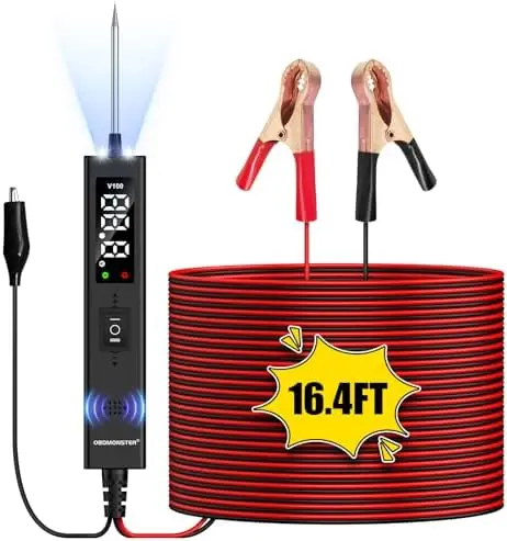 

OBDMONSTER V100 0-80V DC Circuit Tester, 5M Automotive Probe for Car Fuse & Short Circuit Detection