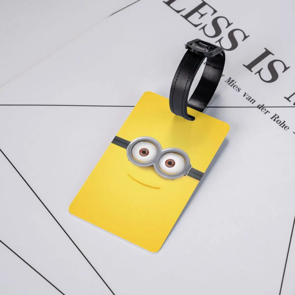 Personalizado Minions Bagagem Tag, Viagem Mala Capa De Privacidade, Rótulo De Identificação, Tag