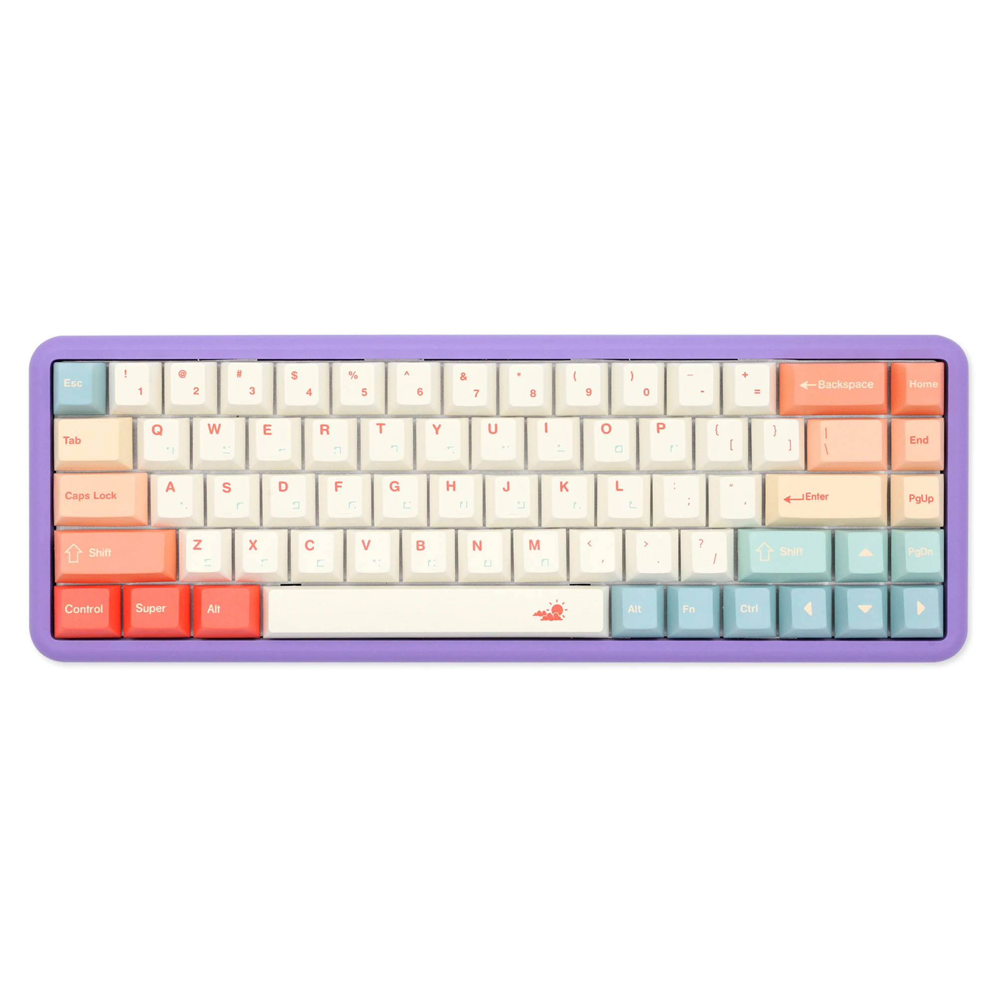 

GKs Climate Keycap Dye Subbed Keycap Set Cherry Profile Thick PBT for keyboard poker 87 tkl 104 ansi xd64 bm60 xd68 BM87 BM65