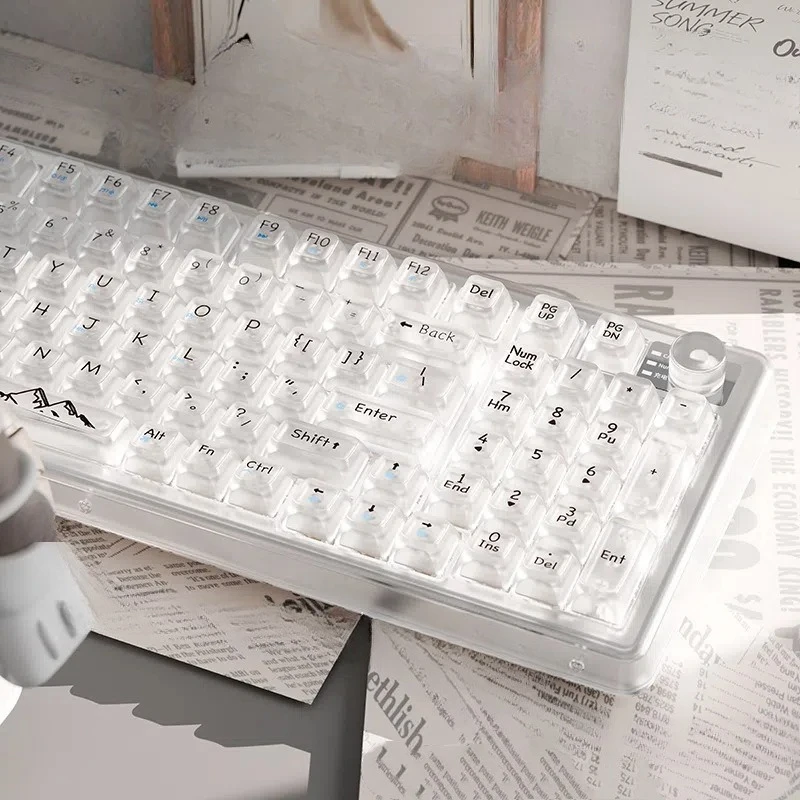 

Transparent mechanical keyboard wireless bluetooth