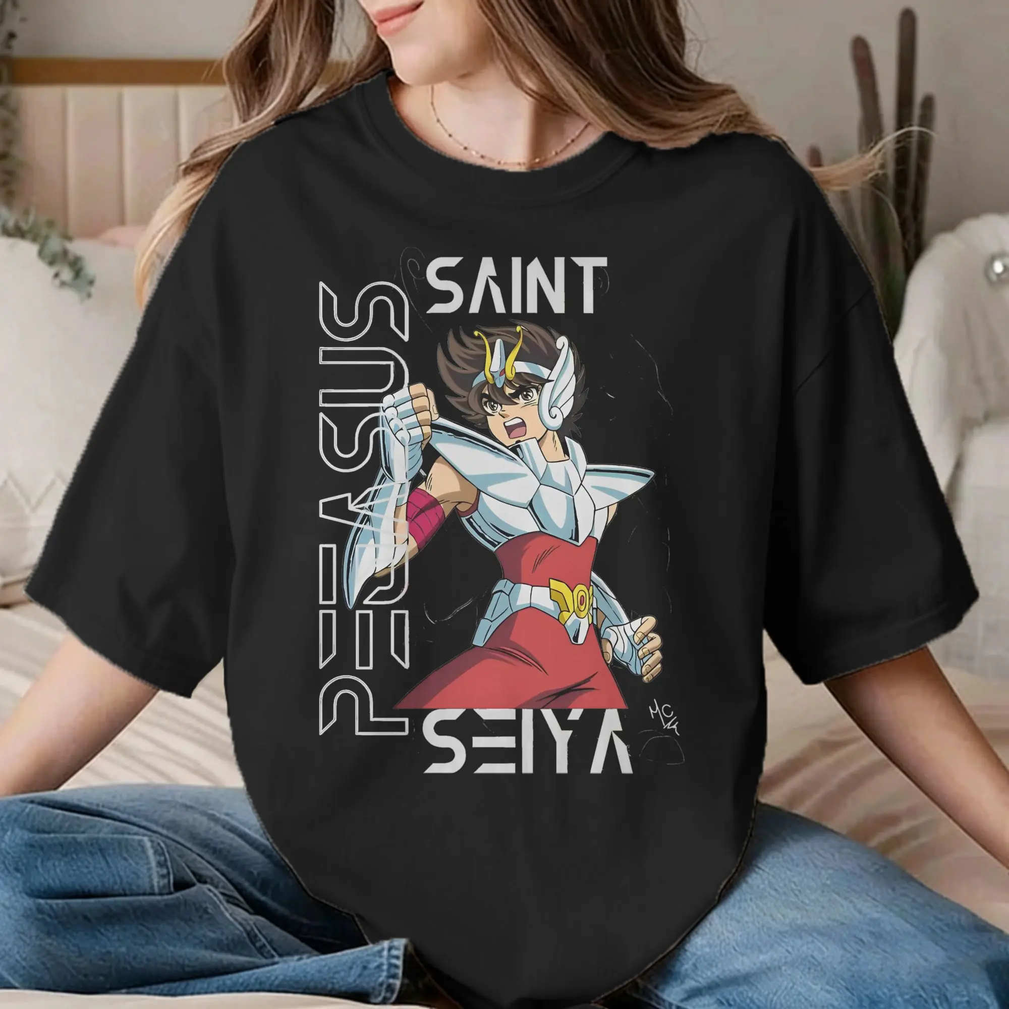 Men Women's Knights of The Zodiac T Shirt Anime 100% Cotton Clothing Novelty Short Sleeve O Neck Tees Big Size T-Shirts