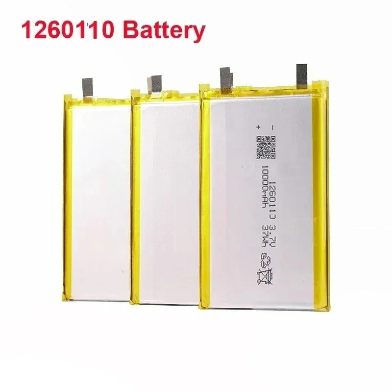 1260110 10000mAh 3.7V Li-polymer Battery Rechargeable Lipo Polymer Batteries for Toy Power Bank GPS Laptop Camping Lights Diy