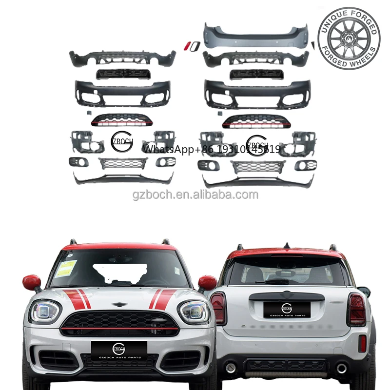 

Аксессуары JCW для Countryman F60 2011+ - комплект для модернизации: передний и задний бамперы JCW, решетка радиатора.