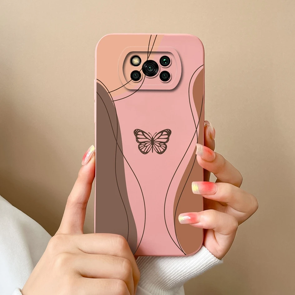 Phone Cases For Xiaomi Poco X3 GT Pro NFC Pretty Sweet Girls Covers Liquid Silicone Shockproof Bumper For Xiaomi Poco X 3 Fundas