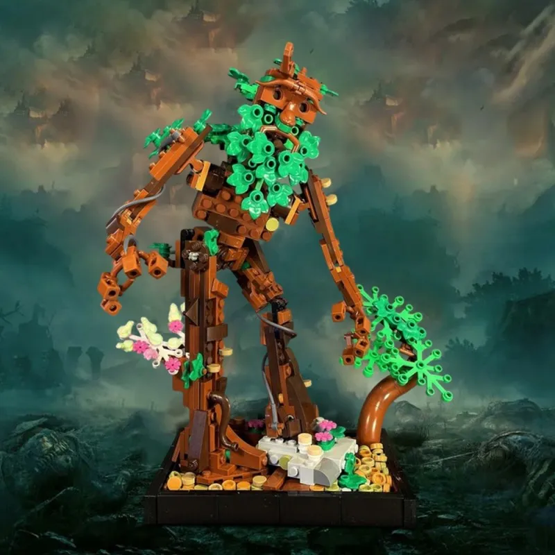 

MOC Treebeard Набор строительных блоков Кольца из фильма Волшебное лесное дерево Фигурки Модель DIY Сборка игрушек для детей Рождественский подарок