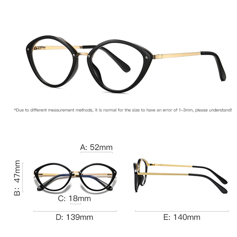 KIZN Occhiali Miopia Moda Quadrati Telaio TR90 Donna Uomo Vintage Anti-Luce Blu Prescrizione Ottica Personalizzata Occhiali da -0.50 a -10