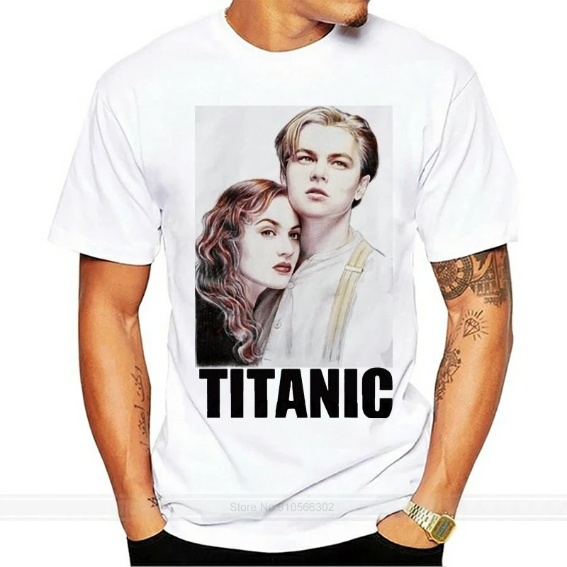 Leonardo DiCaprio Titanic Tee Short Sleeve Cotton T-shirt Women and Men cotton tshirt men summer fashion t-shirt euro size