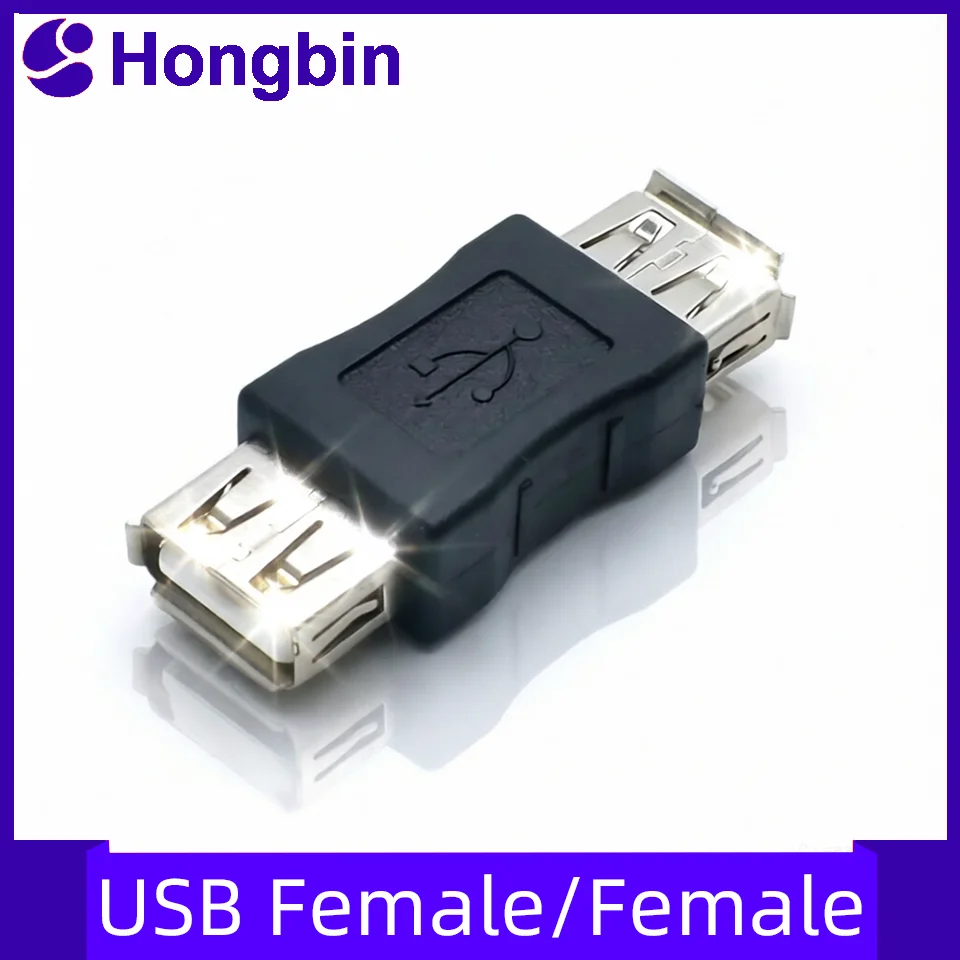 

USB female to female connector; USB2.0 adapter female head; dual female interface for computer