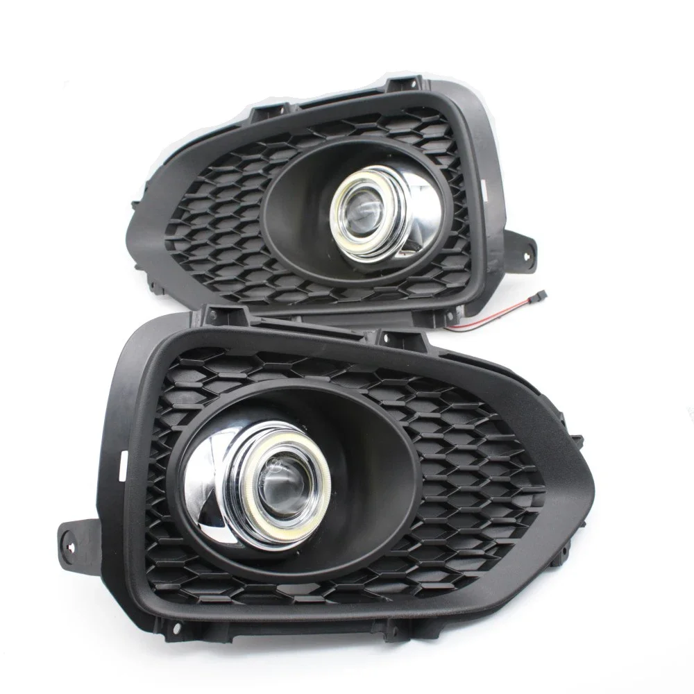 EEMRKE LED Angel Eyes DRL Daytime Running Lights for Kia Sorento II XM 2010 2011 2012 Car Fog Lights Lamp Halogen Bulbs Kits