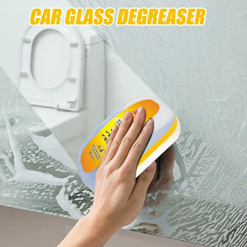 Car Glass Oil Film Cleaner 100ml Car Windshield Cleaner Oil Film Cleaning Brush Multi-function Windshield Cleaner Tool For Women