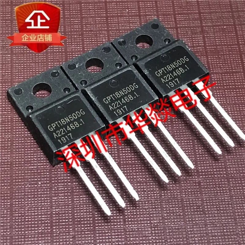 5PCS  GPT18N50DG   18N50  TO-220F   18A 500V  In stock