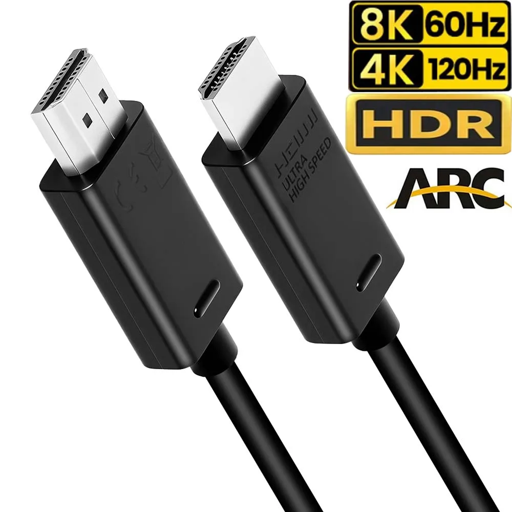 Cabo OEM genuíno Xbox Series X HDMI 2.1 8K 60Hz 4K 120Hz para Xbox Series X/S PS5 HDR 10 E-arc CEC 1.5M Cabo HDMI 2.1