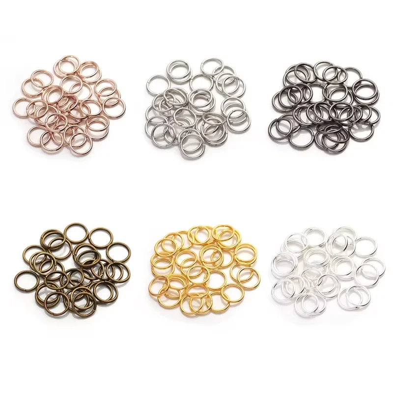 50-200pcs/lot 3-14mm Jump Rings Split Rings Connectors For Diy Jewelry Finding Making Accessories Wholesale Supplies