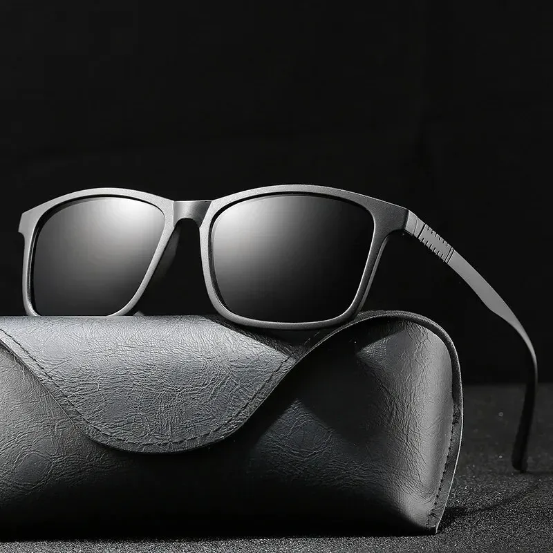 Luxury Men Polarized Sunglasses Fashion Vintage Square Ultra Light Frame Driving Fishing Sun Glasses For Man UV400 Eyewear