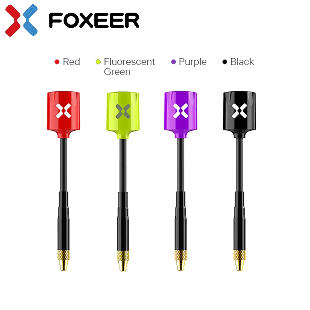 2 sztuk/pudło Foxeer Micro Lollipop 5.7GHZ 2.5dbi o wysokiej mocy FPV Mini antena LHCP / RHCP dla FPV Racing Freestyle drony Quadcopter