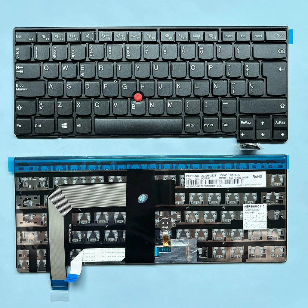 

T460S Spanish Keyboard For Lenovo Thinkpad 13 T460s T470s S2 2nd T460P T470P SN20H42323 00PA41 THBL-84SP 9A18417