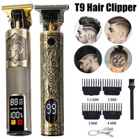 T9 Cordless Electric Hair Trimmer USB Fast Charging Portable Hairdressing Clipper for Barber Professional Hair Cutting Machine