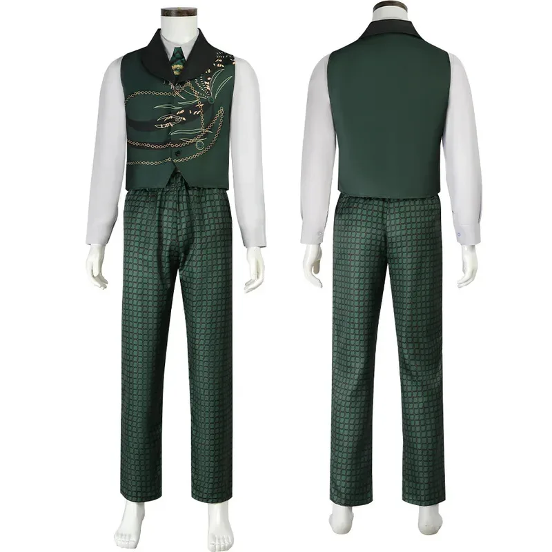 영화 Wicked Cosplay의 Wizard Green Jeff Men Goldblum 크리스마스 의류 할로윈 슈트 새해 의상