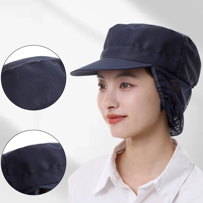 Chef Hat Dust-proof Workshop Catering Hat Food Factory Work Hat Canteen Work Hat
