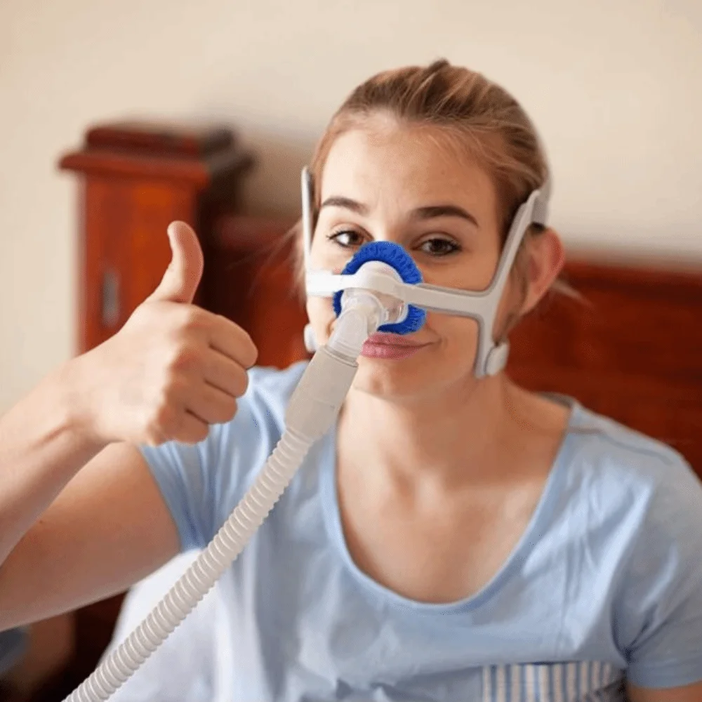Herbruikbare CPAP-neusmaskerliners, zachte, ademende stof, volgelaatsmaskerkussens, one size fits all, comfortabel CPAP-maskerkussen