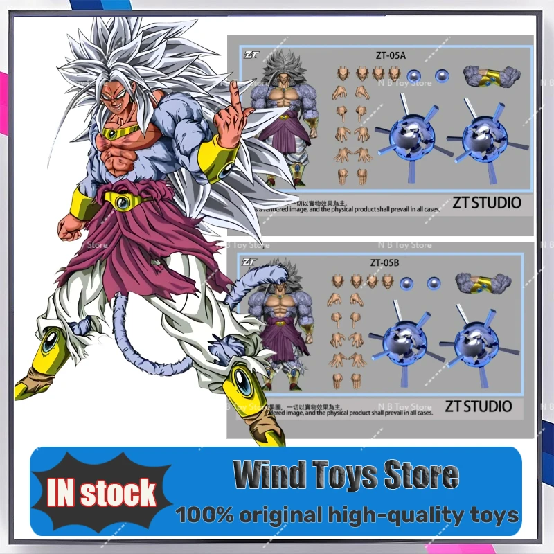 Próximamente en ZT Studio: Figura de Acción Coleccionable de Broly Super Saiyan 5 de Dragon Ball con Daños de Batalla, SSJ5 Limit Breaker