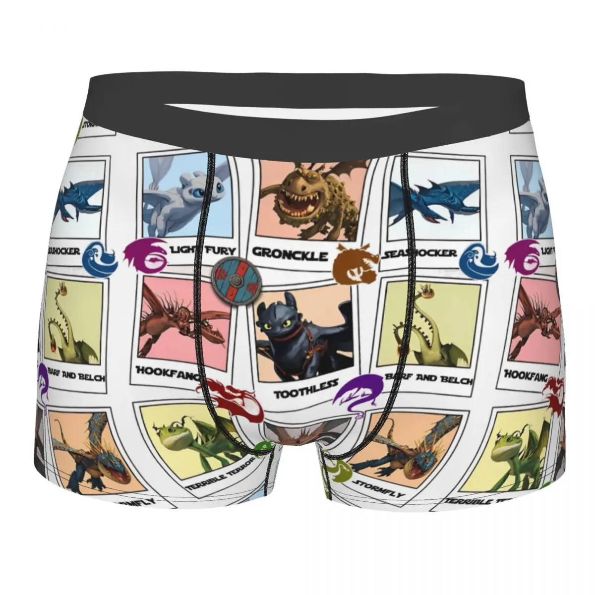 

Men's Meet The Dragons Magic Kingdom HTTYD Boxer Shorts Panties Soft Underwear Homme Humor Underpants