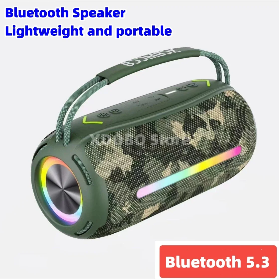 PTH-360 Bluetooth Speakers BOOMBOX Portable High Power RGB Color Light Outdoor Waterproof Portable Caixa De Som Bluetooth