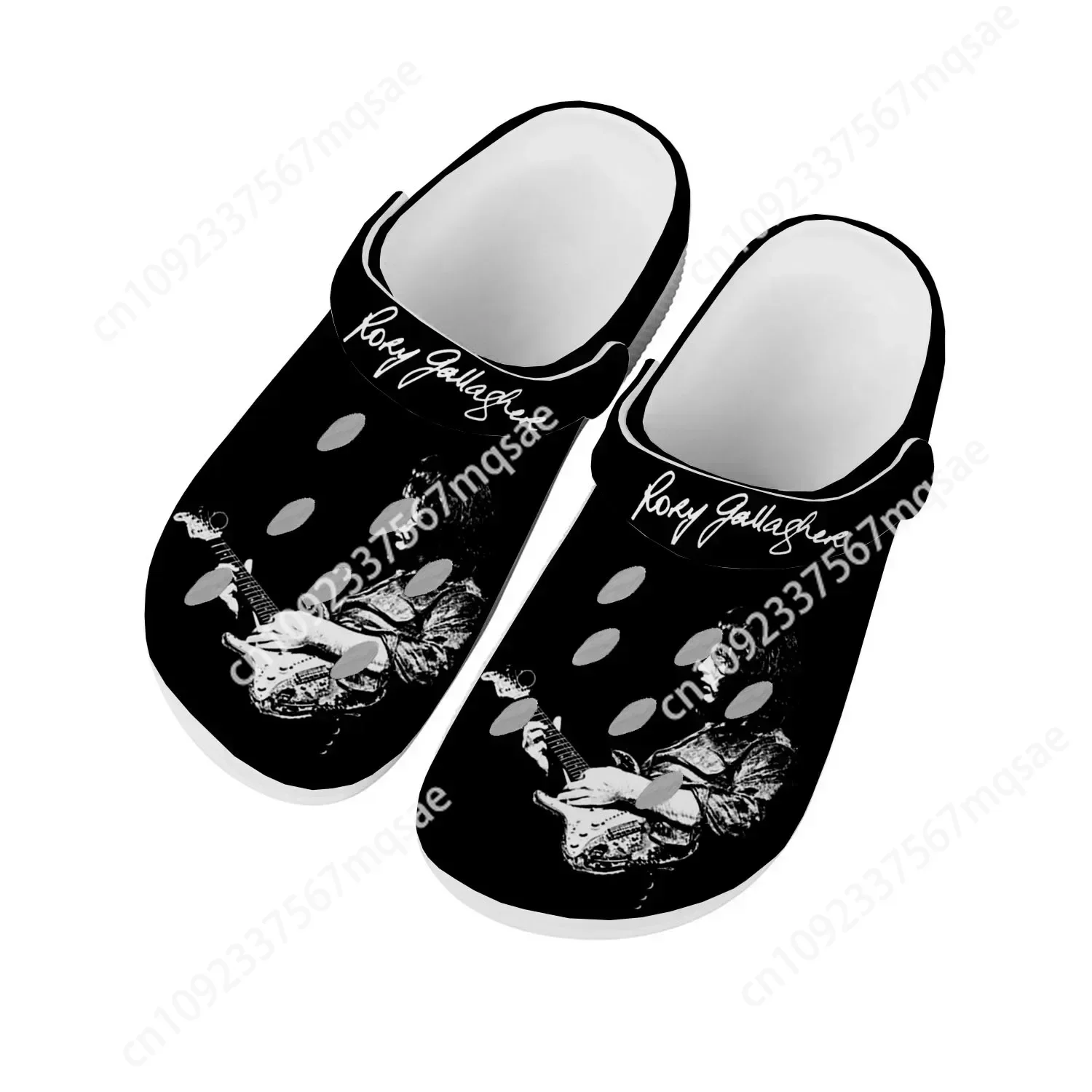 

Rory Gallagher Music Home Clogs Custom Water Shoes Mens Womens Teenager Shoe Garden Clog Breathable Beach Hole Slippers White