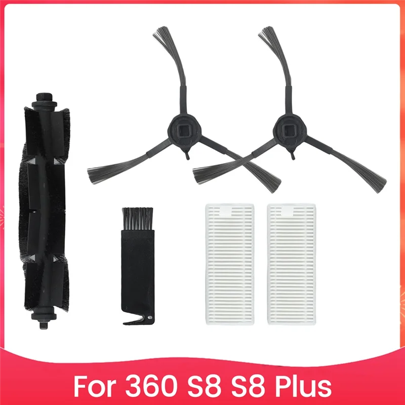 

Promotion!Replacement Parts For 360 S8 S8 Plus Vacuum Cleaner Parts Main Side Brush Accessory Kit