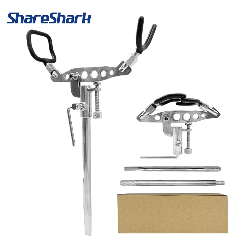 

ShareShark 304 stainless steel ground insert bracket adjustable rock fishing stone diollua fishing sea fishing rod rod holder