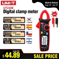 UNI-T UT210E UT210D Digital AC DC Current Clamp Meter True RMS Pliers Ammeter Voltage Tester Frequency Meter