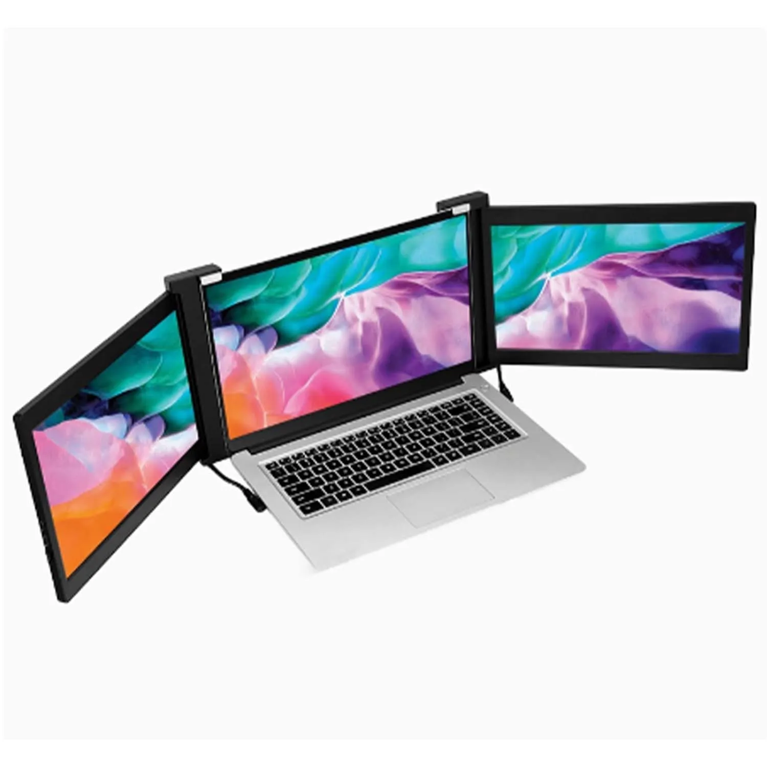 2025 New 14 Inch Portable LCD Screen Portable Gaming Monitor for Laptop Three Screens Extension Enhanced Portable Gaming