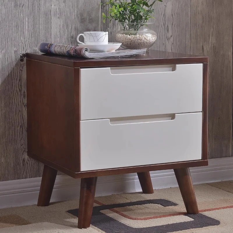 Comodino basso economico Caffè mobile Lusso Cina Comodino portaoggetti Camera da letto Cassetti Legno Mesitas De Noche Mobili unici